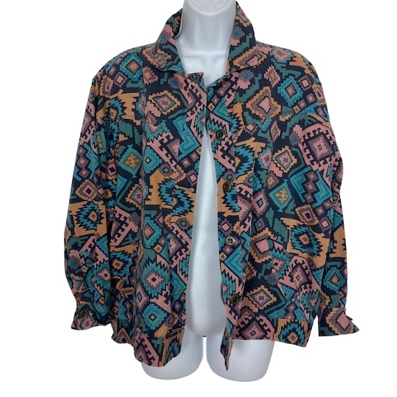 Vintage Brownstone Studio Southwestern Jacket Womens … Gem