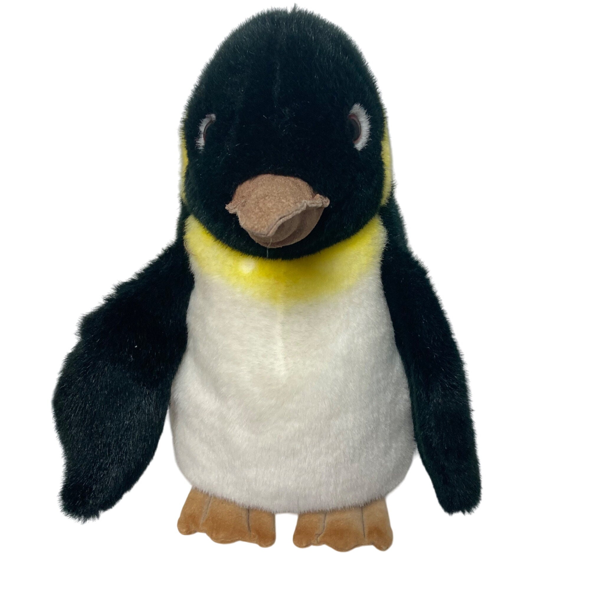 Vintage 1986 GUND Baby Emperor Penguin Peluche 15" Re Napoleone Peluche