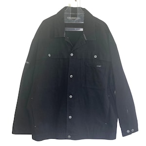 Vintage Black Denim Jacket Large - Etsy Canada Vintage Black Denim Jacket Large - Etsy Canada