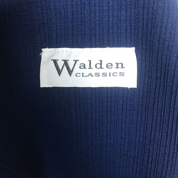 Vintage Walden Classics Suit Dress 14 Navy Red Sl… - image 8