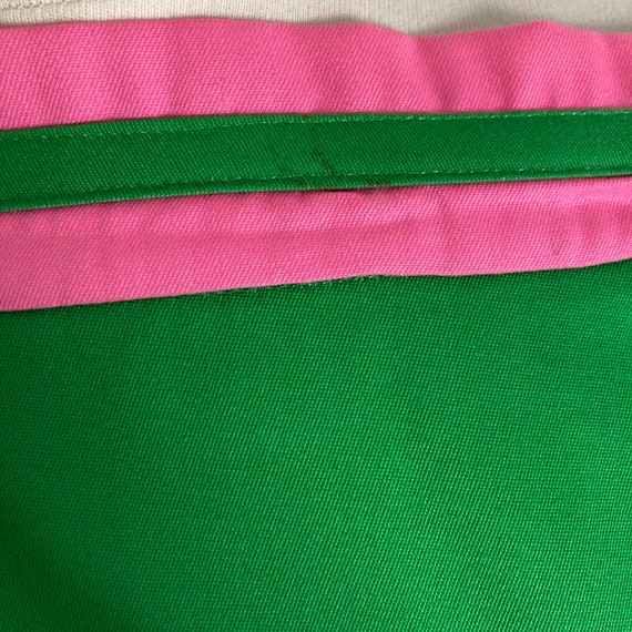 Vintage Maxi Wrap Skirt Watermelon Applique Kelly… - image 10