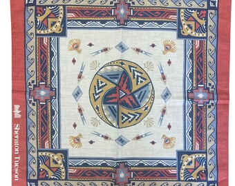 Bandana vintage Wamcraft Southwestern dos anos 90 Sheraton Tucson El Conquistador Promo