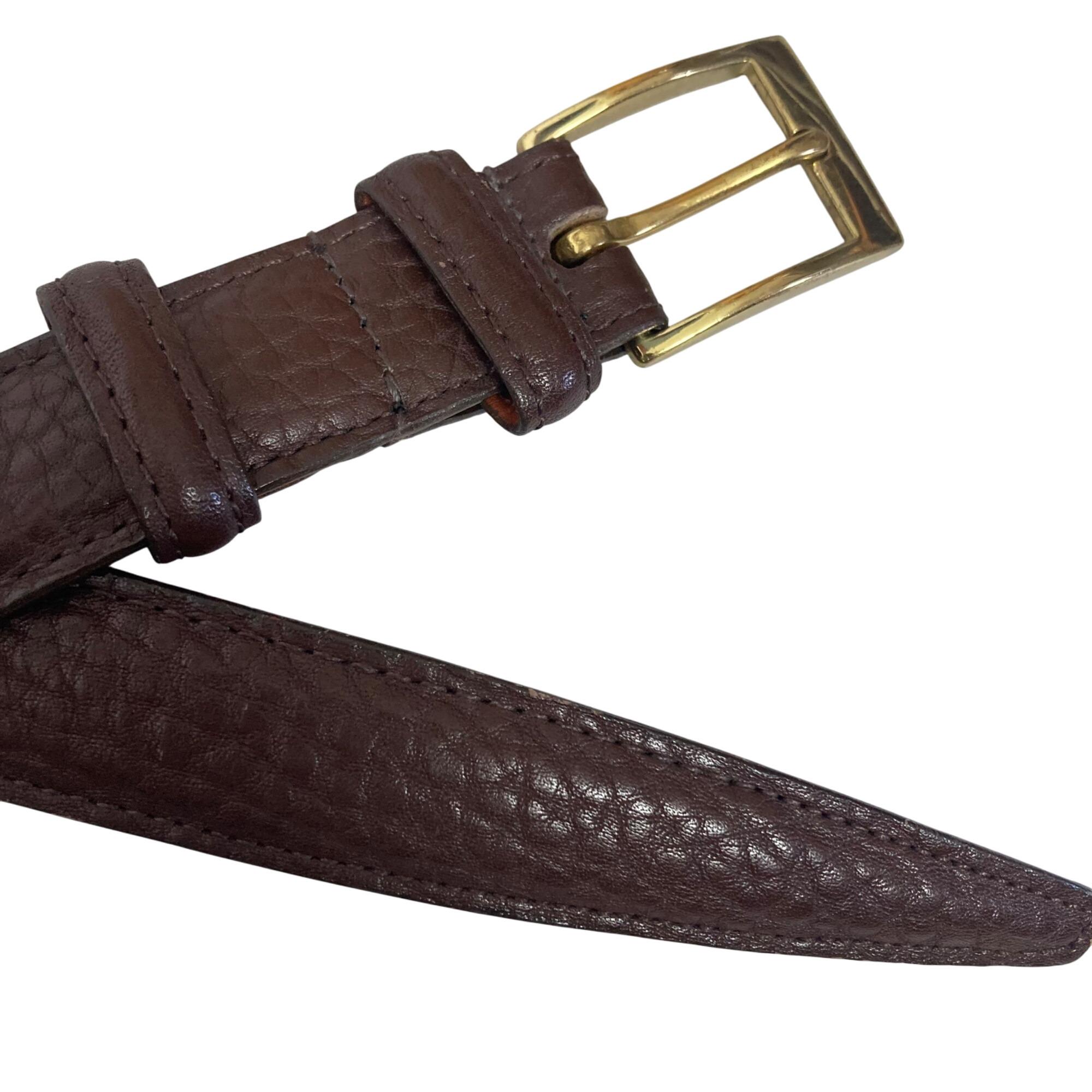 Dooney & Bourke Rare Vintage Pebbled leather & Brass Belt Vintage Dooney and Bourke Belts - Etsy main image 3