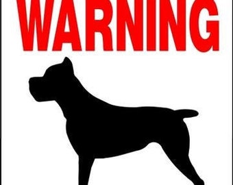 Cane Corso Dog Aluminum Sign: , 9"x12", or 12"x18"