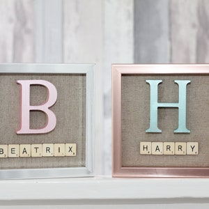 Personalised Scrabble Letter Photo Frame