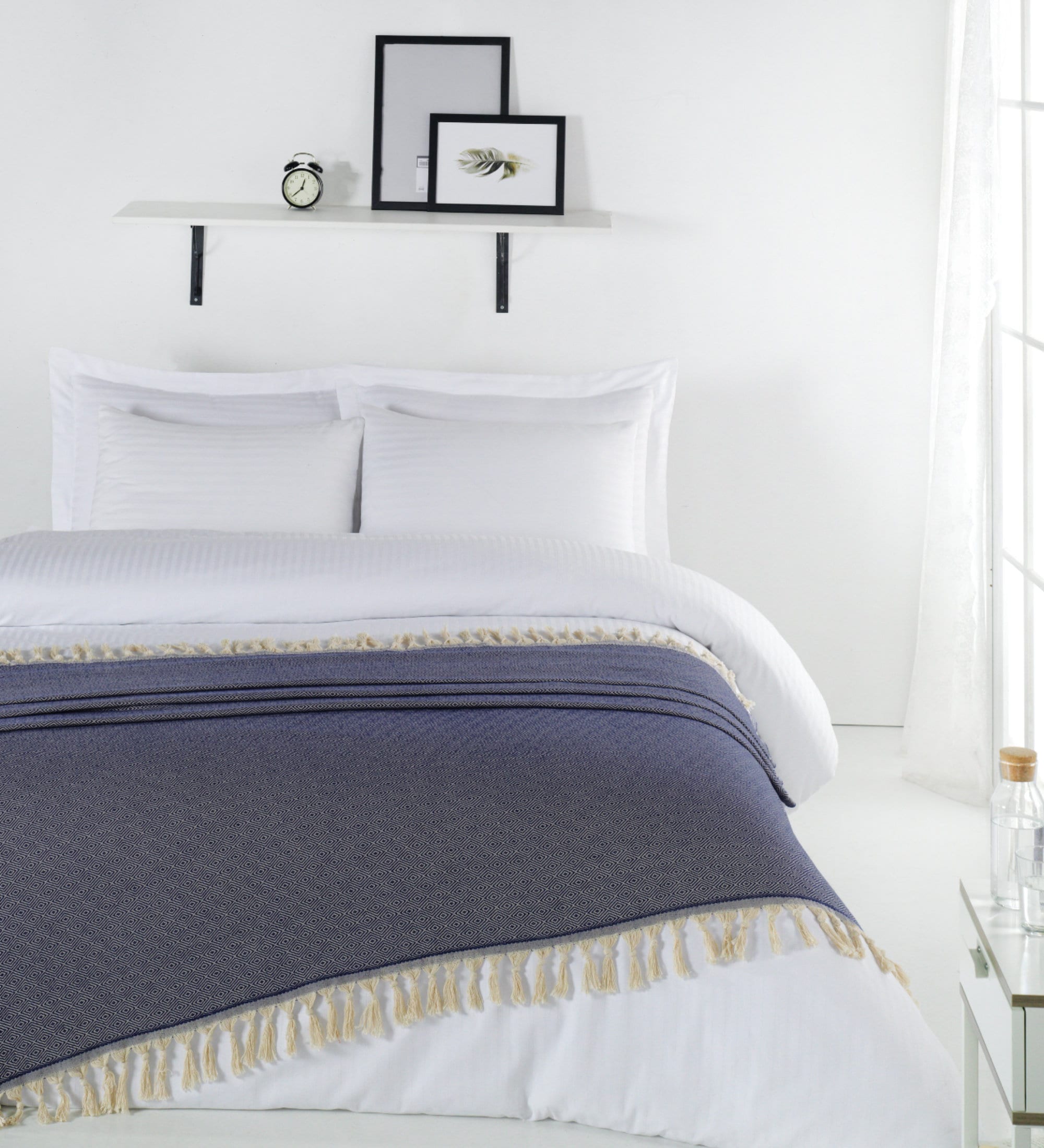 King Size Mustard Diamond Bed Blanket Throw Blanket Etsy