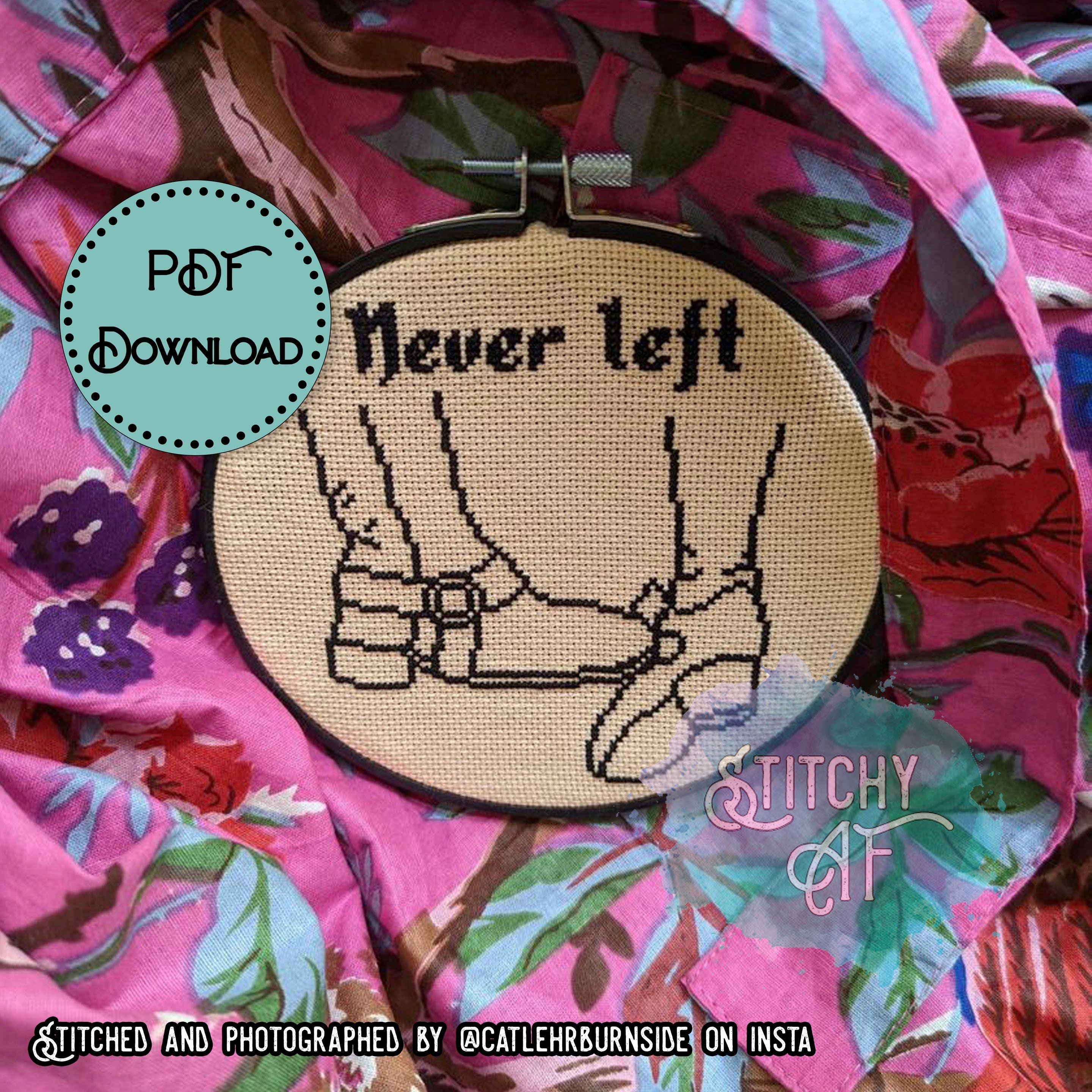 Never Left - Foot Touch - OFMD Cross Stitch Pattern - Our Flag Means Death