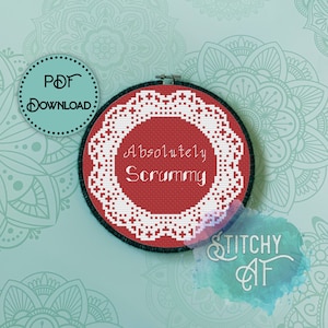 Absolutely Scrummy Cross Stitch Pattern
