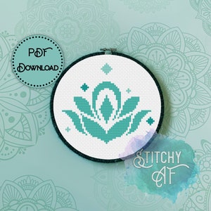 Crystalbloom Cross Stitch Pattern