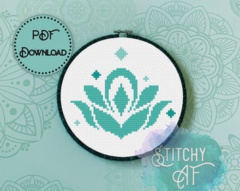 Crystalbloom Cross Stitch Pattern