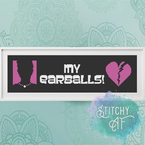My Earballs! Cross Stitch Pattern - Cheryl - Archer
