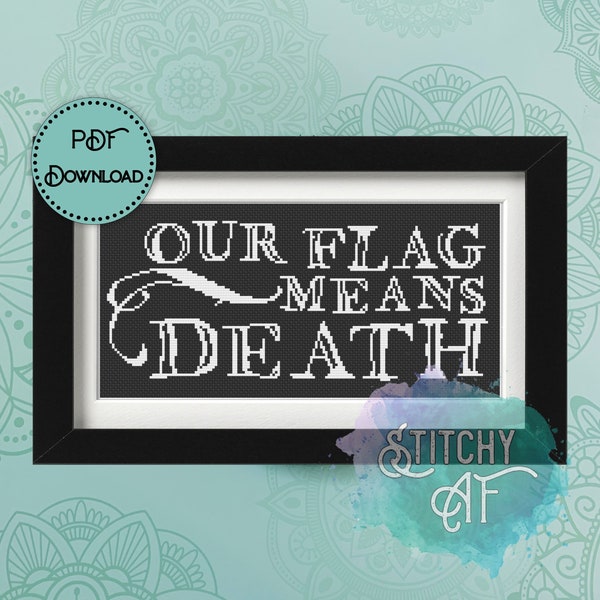 OFMD Cross Stitch Pattern - Our Flag Means Death