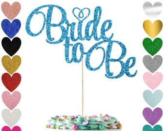 11. Hen Party Glitter Cake Topper, Bride, Wedding, Engagement