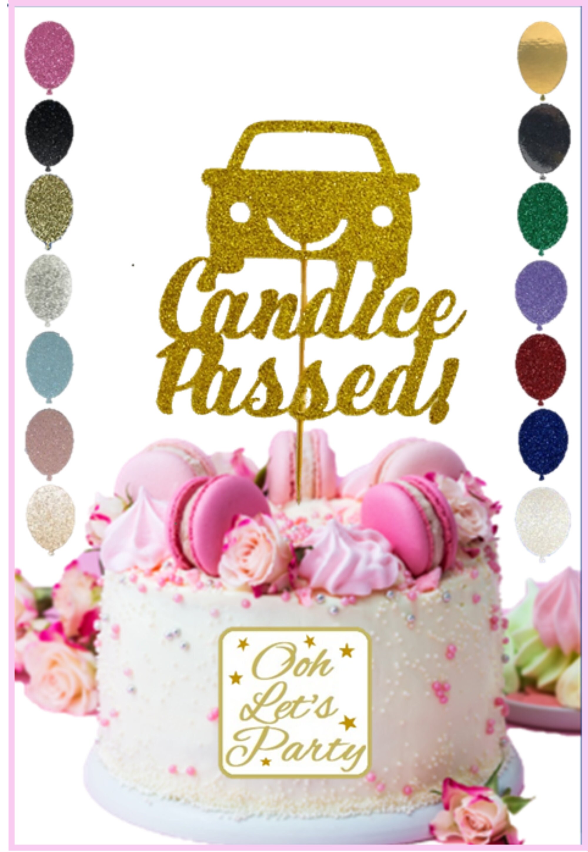 Passing Your Driving Test Cake Topper Celebration Cake Etsy UK