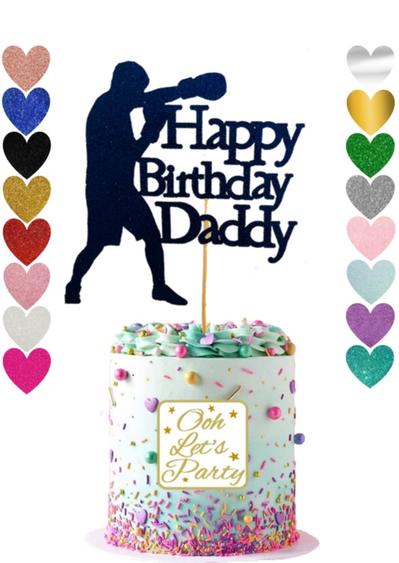 27 Gateau Danniversaire Topper Gateau De Boxe Topper Papa Etsy