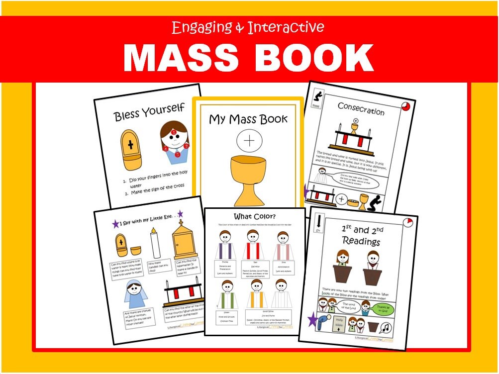 Mass Book for Kids Physical Book - Etsy