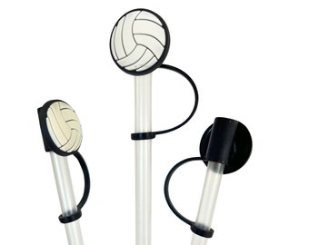 Volleyball Straw Cover Teen Volleyball Party Favor Preteen Girl Volleyball Straw Topper Volleyball Team Party Gift Volleyball Themed Party