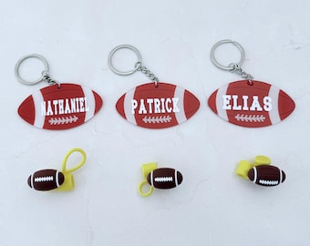 Football Player Bag Tag Custom Football Gift Set Personalized Team Favor Game Day Gift End of Season Coach Team Gift Birthday Football Camp