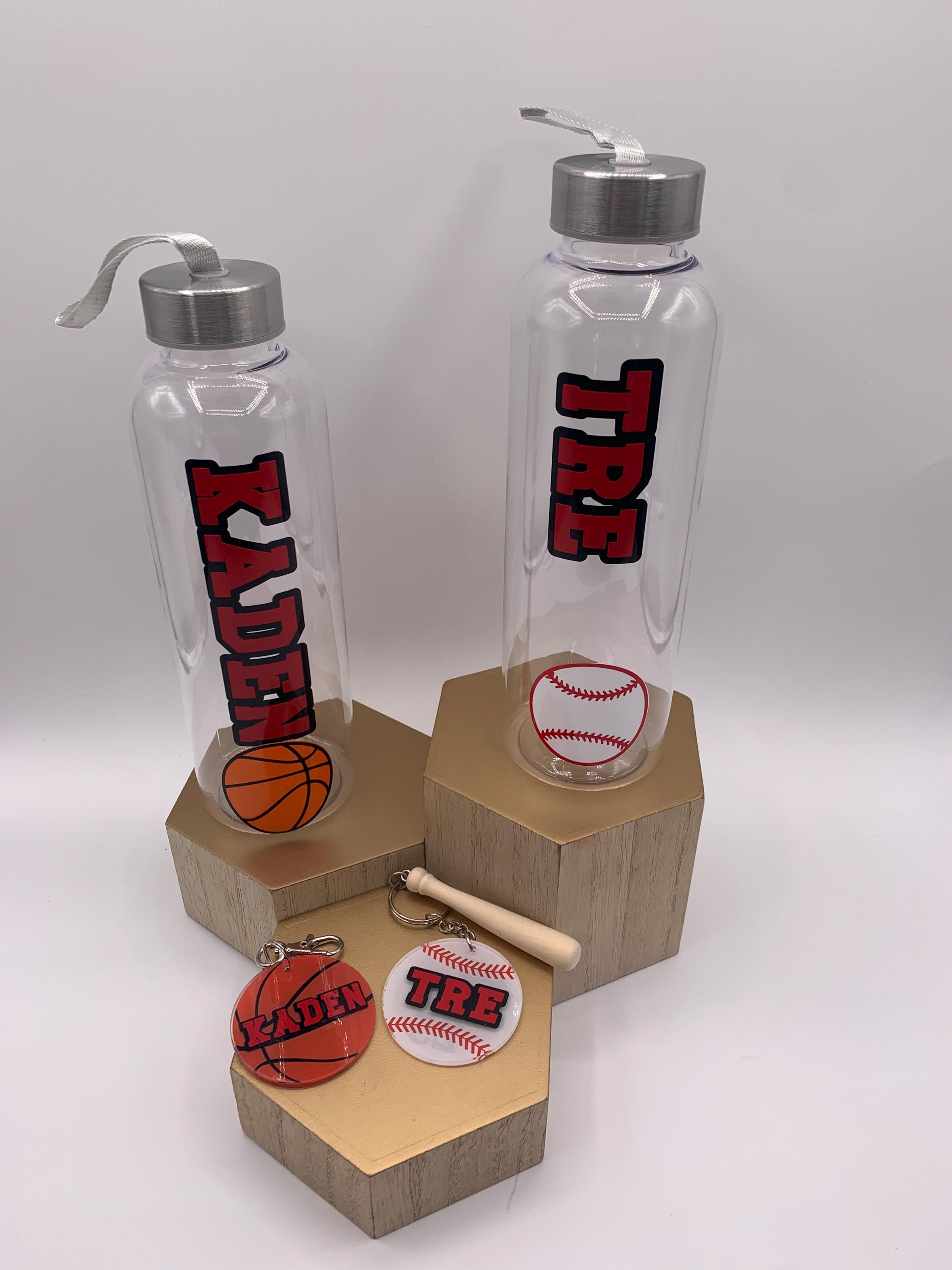 フロッグ Personalized Basketball Water Bottle Custom Basketball Team Party