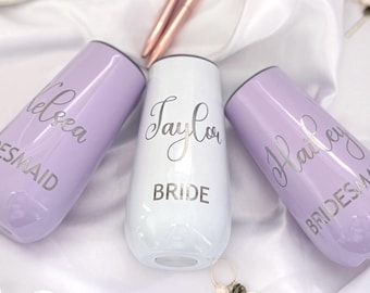 Taça de champanhe personalizada para lembrancinha de despedida de solteira, presente para madrinhas, recordação do casamento, fim de semana do casamento, pedido de casamento.