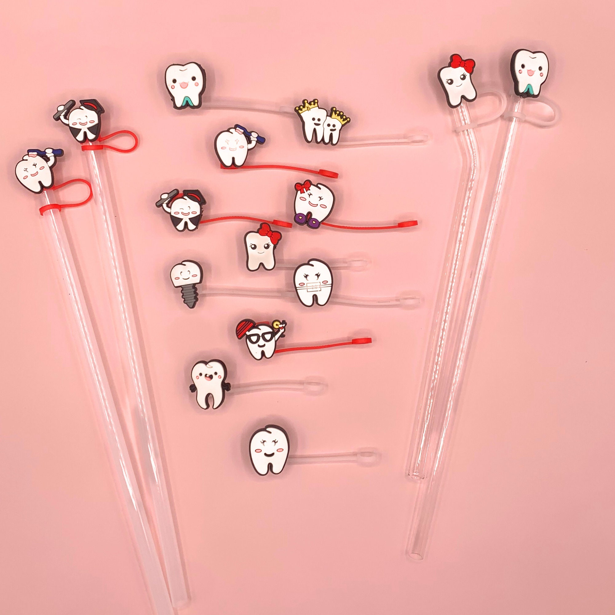 Dental Straw Cover Dental Assistant Tumbler Accessory Dental Student Stanley Straw Topper Dental Hygienist Life Dental Office Gift Dentist