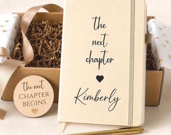 Personalized Next Chapter Journal Custom Notebook Her New Beginning Gift Daughter Graduation Best Friend New Job Encouragement Keepsake Gift