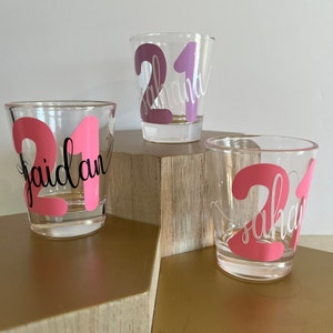 Personalized Shot Glass 21st Birthday Gift Her Custom Birthday Gift 2003 Scorpio Birthday Gift Sagittarius Birthday Gift for Her Birthday Gift for Him Birthday Shot Glass Birthday Party Favor for Her Custom Party Favors Birthday Gift 21st Birthday custom shot glass for 21st birthday gift for her perfect for party supply or decor milestone birthday celebration for adult female college girl military girlfriend or daughter celebrating legal drinking age with friends or long distance