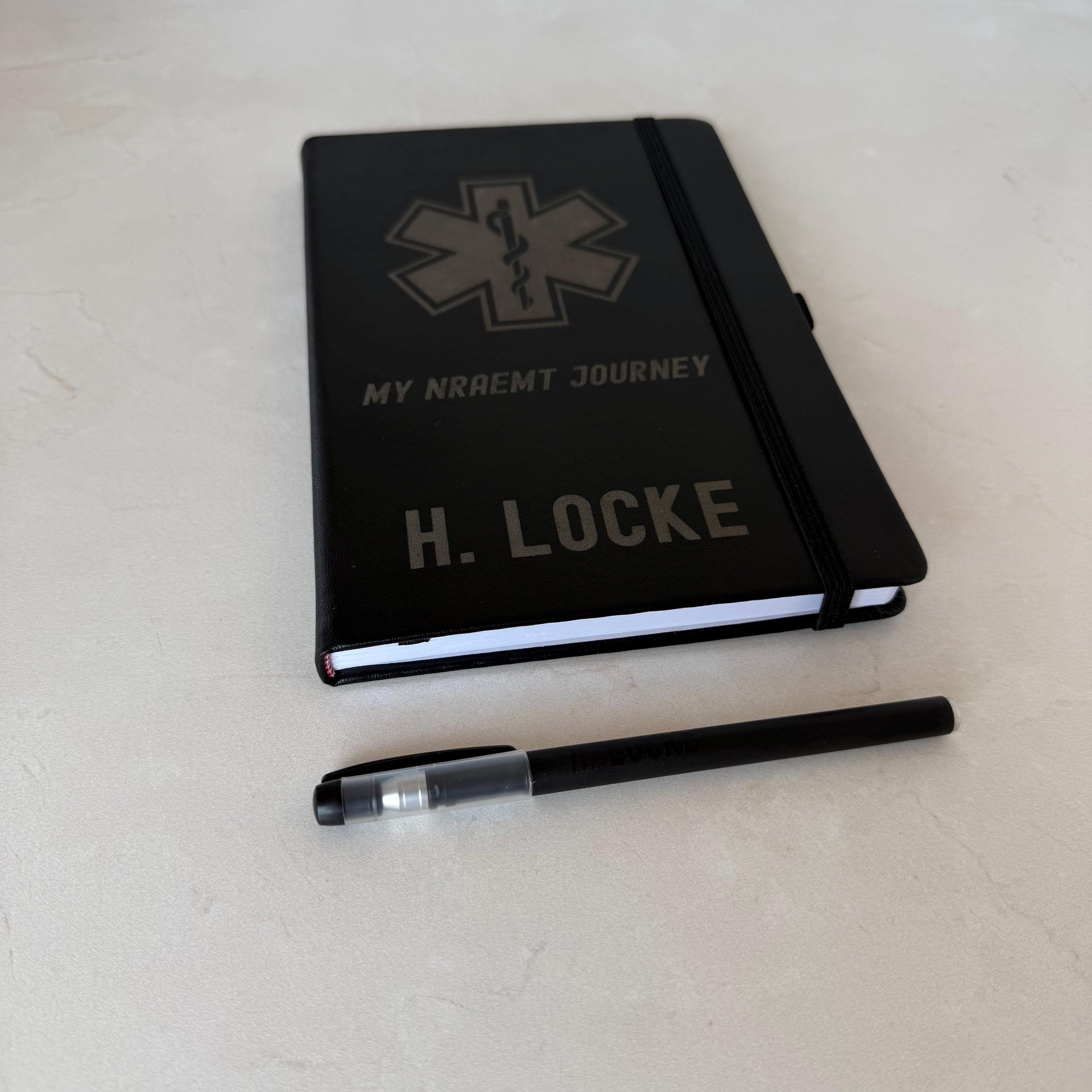 Personalized Paramedic Journal Engraved EMT Gift Star of Life Notebook ...