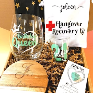 personalized 21st birthday gift box for her custom care package items perfect birthday gift for daughter college girl or best friend turning legal drinking age great gift idea for women celebrating milestone birthday with friends or family or long distance custom 21st birthday care package for daughter best friend or girlfriend shown as fun gift box for college student turning legal age ideal birthday present for women includes personalized party item thoughtful gift idea for her celebration