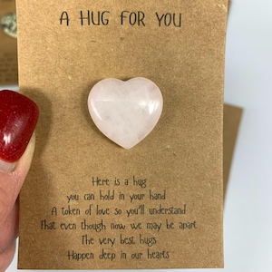 Heart Pocket Hug Love Token Girlfriend Thinking of You Gift Best Friend Long Distance Relationship Care Package Missing You Comfort Gift