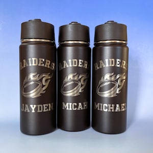 Custom Football Tumbler Personalized Football Team Gift Football Competition Keepsake Football Coach Gift End of Season Gift Banquet Camp