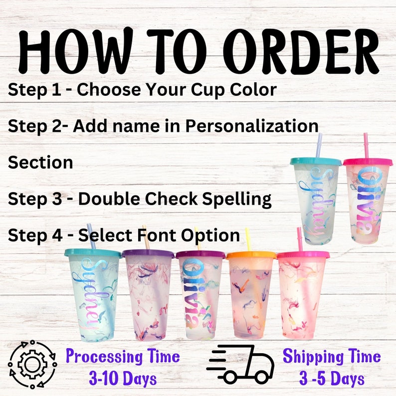 Personalized Color Changing Cold Cup Birthday Party Favor Gift Her Custom Birthday Gift Sleepover Party Favor Child Party Gift Boy Her Favor