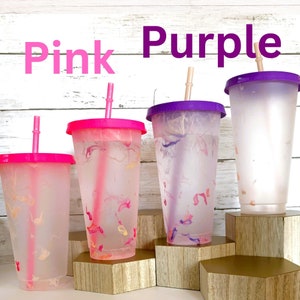 Personalized Color Changing Cold Cup Birthday Party Favor Gift Her Custom Birthday Gift Sleepover Party Favor Teen Party Gift Party Her Favor