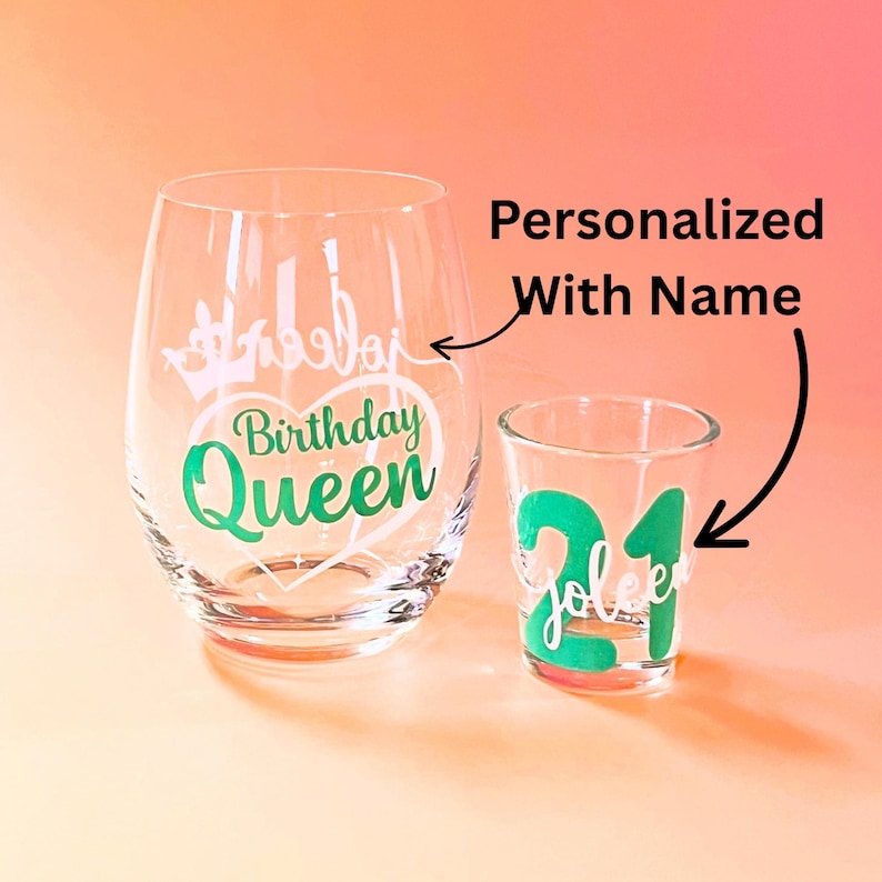 Sentimental turning 21 gift box for best friend daughter or college girl ideal for milestone celebration Unique 21st birthday care package for women  personalized glassware perfect gift idea for her  as she is celebrating legal drinking age in style Turning 21 birthday gift box for her complete with personalized party essentials designed for best friend daughter or girlfriend milestone birthday care package for women celebrating with friends college Little gift for big sorority sister