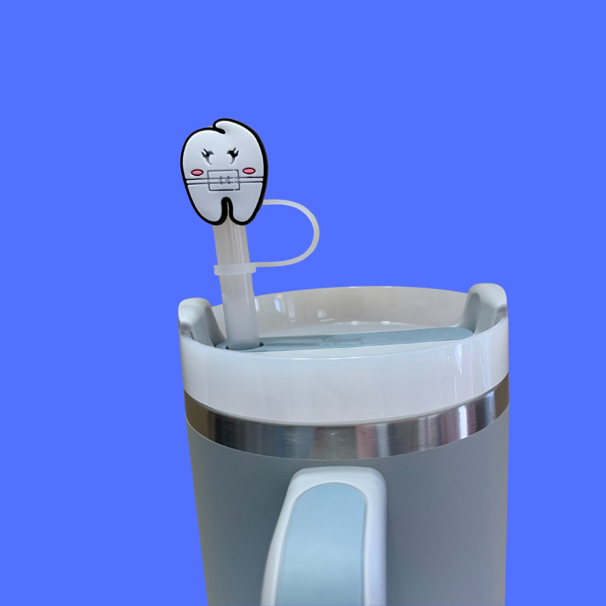 Dental Straw Cover Dental Assistant Tumbler Accessory Dental Student Stanley Straw Topper Dental Hygienist Life Dental Office Gift Dentist