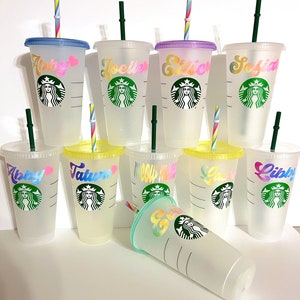 Personalized Color Changing Cold Cup Gift Her Birthday Party Favor Custom Teen Girl Birthday Gift Granddaughter Sleepover Party Decor Tween