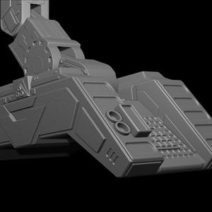 Predator Shoulder Cannon plasma Two Size File for 3D Printer - Model Printing image 9
