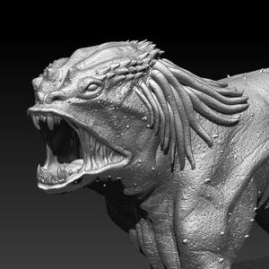 Predator Dog 3D Model STL File for 3D Printing image 10