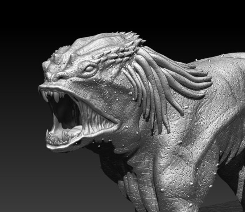 Predator Dog 3D Model STL File for 3D Printing image 10