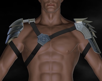 Predator Shoulder Armor  Scale 1:1 File STL-OBJ for 3D Printing