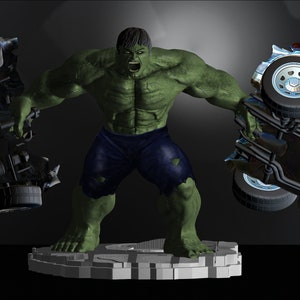 Hulk From Movie The Incredible Hulk 2008 with Edward Norton File STL 3D Print Model Two Versions