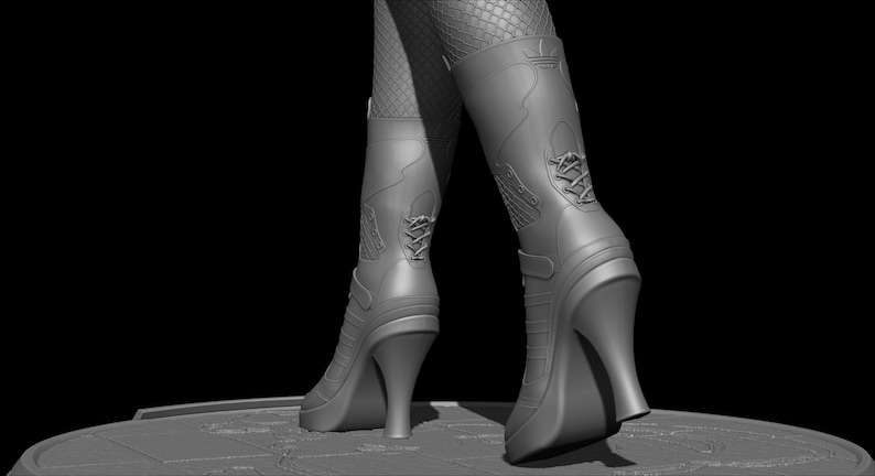 Harley Quinn Suicide Squad file STL-OBJ For 3D printer immagine 12