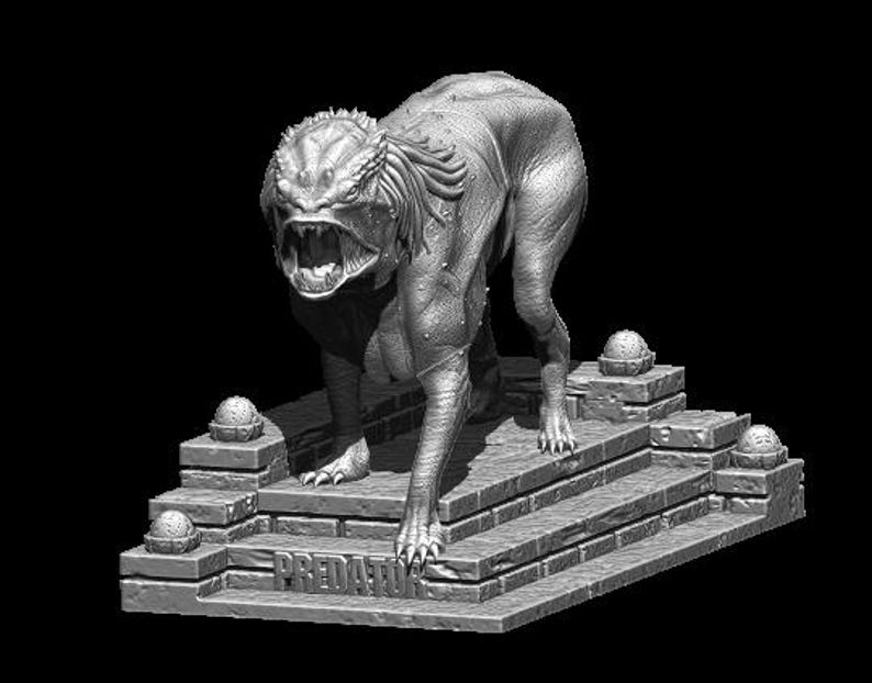 Predator Dog 3D Model STL File for 3D Printing image 2