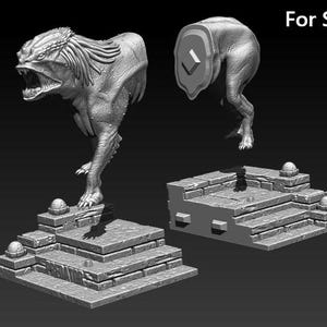 Predator Dog 3D Model STL File for 3D Printing image 12