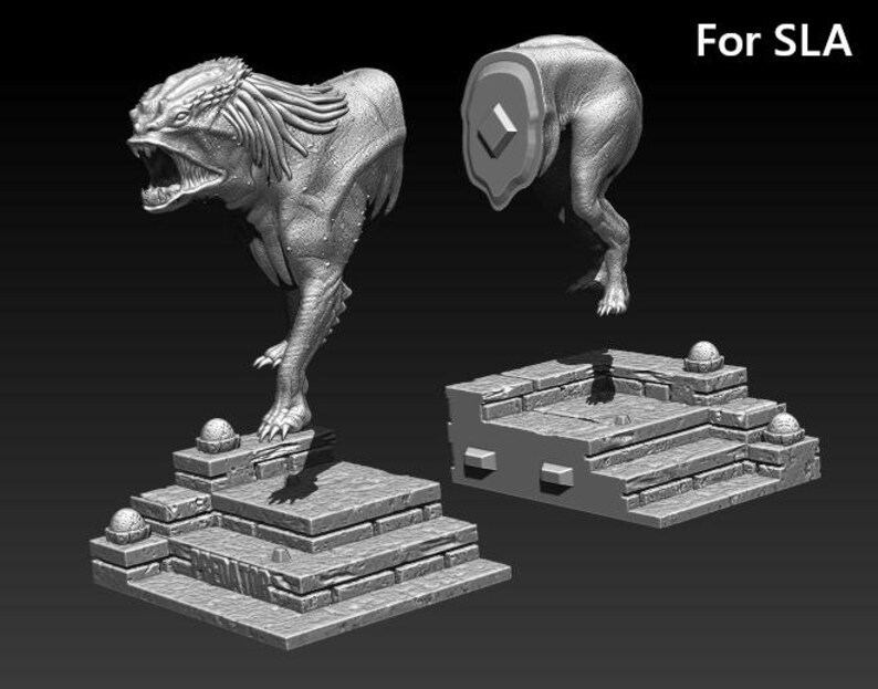 Predator Dog 3D Model STL File for 3D Printing image 12