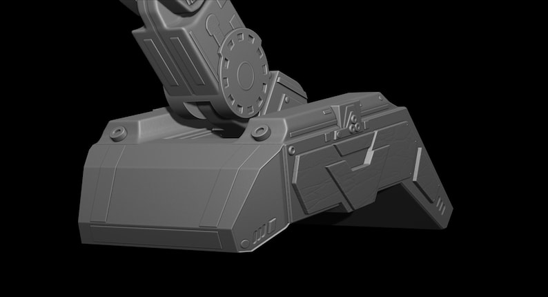 Predator Shoulder Cannon plasma Two Size File for 3D Printer - Model Printing image 10