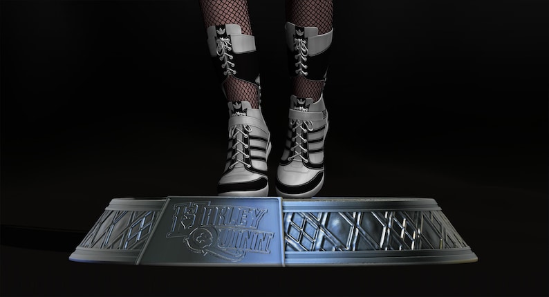 Harley Quinn Suicide Squad file STL-OBJ For 3D printer immagine 5