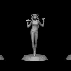 Harley Quinn Suicide Squad file STL-OBJ For 3D printer immagine 8