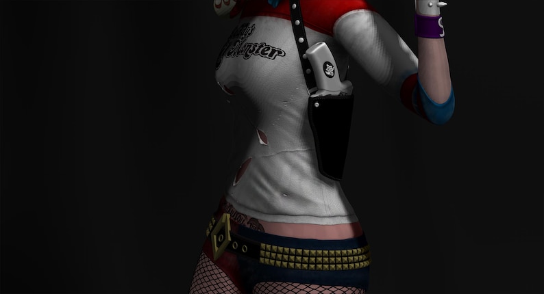 Harley Quinn Suicide Squad file STL-OBJ For 3D printer immagine 7