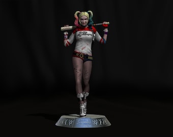 Harley Quinn Suicide Squad file STL-OBJ For 3D printer